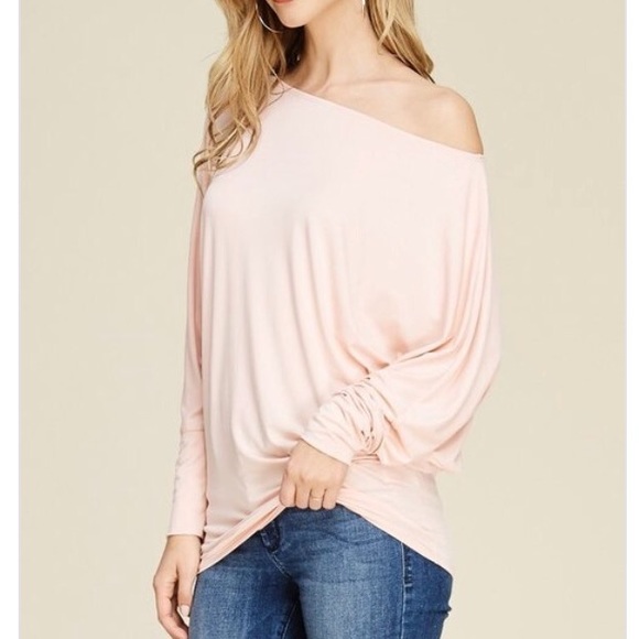 Last 2! Off the shoulder dolman top - Picture 3 of 4